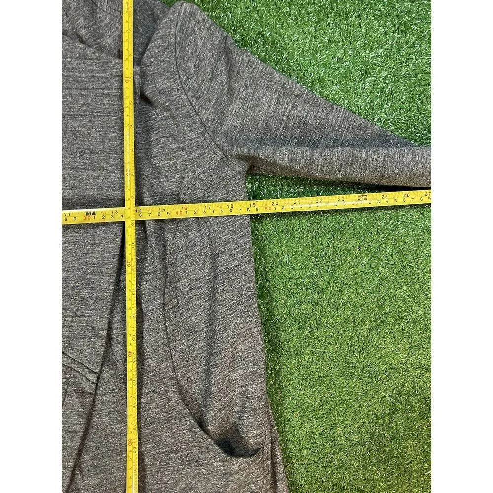 Lululemon Rulu Rally Wrap Long Sleeve Size 8‎ Heathered Graphite HGHP 57369